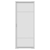 LARSON Brisa Single White Retractable Screen Door with EZ-Glide System and Secure Locking Latch Handle Fits 96-in to 97-in Tall