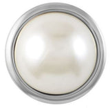 Ginger Snaps Grand White Pearl Snap SN3121