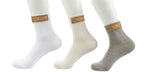 Nice Wonder Honey Flower,Natural Bamboo Socks With Seamless Toe, 3 Pack, AntiBacterial Ribbed Crew Style (In, Alpha, Free Size,
