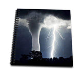 3dRose db_44853_1 Tornado and LightningDrawing Book, 8 by 8inch