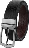 Men Party, Party, Formal, Casual Brown, Black Genuine Leather Reversible Belt ()_910
