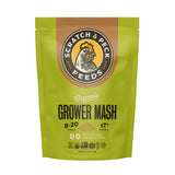 Scratch and Peck Whole Grain Grower Mash Chicken and Duck Feed - 10 lbs Bag - Corn-Free and Soy-Free - 17% Protein, Certified Or