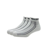 Allen Solly MenS Cotton Ankle Length Socks (Pack Of 3) White