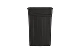 Suncast Commercial 23Gallon Narrow Trash Can without Handles Durable Garbage Can, Black