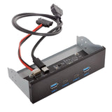 chenyang 5.25 Front Panel CD-ROM Bay USB 3.0 & USB-C HUB 4 Ports Motherboard Adapter