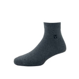 Allen Solly MenS Cotton Quarter Length Socks (1 Pair) Anthra Melange
