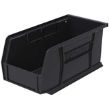 AkroMils 30230 AkroBins Plastic Hanging Stackable Storage Organizer Bin, 11Inch x 5Inch x 5Inch, Black, 12Pack