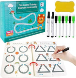 NIYANETAIL Reusable Magic Practice Copybook Kit for Kids Writing, Pen Control, and Drawing Workbook Set | Ideal for Montessori