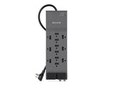 Belkin Surge Protector, 3940 Joules, 12 Outlets, 8', Gray