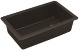 Karran QU-670 Undermount Quartz Composite 32 in. Single Bowl Kitchen Sink in Brown