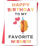 Missonemi Funny Birthday Card for Husband Boyfriend Men, Romantic Birthday Gifts Cards for Him