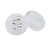 BEADIA 925 Sterling Silver Round Beads 8mm 4pcs for Jewelry Making Findings
