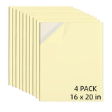 AXELIP Self Stick Mounting Board 16 X 20 inch 2mm Thickness, for Cross Stitch, Photo Frame Backing (4 Pack)