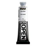 OPEN SlowDrying Acrylics by GOLDEN, Bone Black, 2 fl oz. tube, Professional Acrylic Paint, SemiTransparent