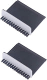 2Pcs Black Kitchen Sink Squeegee Cleaner Countertop Brush Wiper Vegetable Cleaning Brush Wiper Home Kitchen Tool Accessories Hou