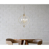 Living District Indoor Modern Home Decorative Bright Ceiling Sandara 4 Lights Pendant In Weathered Dove