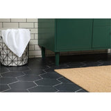 Elegant Decor Baldwin 42 Solid Wood And Mdf Bathroom Vanity In Green