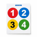 1 To 100 Number Stickers, Round Multicolor Numbering Stickers For Inventory, Warehouse, Office, School, Classroom, Storage, File