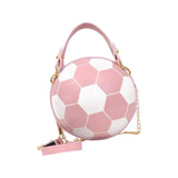 Calandis Football Shaped Cross Body Bag Purse Wallet Pu Shoulder Bag For Work Evening Pink | Womens Handbags & Bags