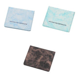 Merishopp 3X Vaccination Card Protector Slim Leather Wallet For Documents Lake Blue| Trendy | Comfortable | Fashionable | Soft F