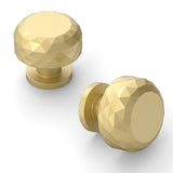 Asidrama 10 Pack Brushed Gold Kitchen Cabinet Knob Dresser Knobs Drawer Knobs Cabinet Hardware Zinc Knob for Dresser Drawers