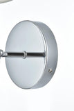 Living District Mel 1-Light Metal & Fabric Wall Sconce In Brass And White