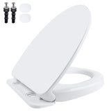 SS124 Toilet Seat Replacement Compatible with TOTO, Elongated Soft Close Toilet Seat for SS124, Transitional Slow-close & Heavy