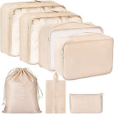 Klaxa Travel Organizer Pouch 7Pcs Packing Cubes For Travel Travel Essentials Pouch Packing Bags For Clothes, Travel Organizer Fo