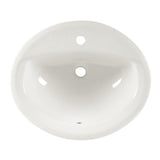 American Standard 0475047.020 Aqualyn Oval DropIn Bathroom Sink with Single Faucet Hole, White, 1.25 Inch
