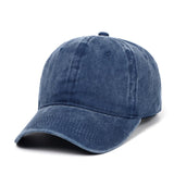 Alexvyan Blue Plain Breathable Head Caps For Unisex With Adjustable Strap In Summer For Men Caps Men For All Sports Cap For Men