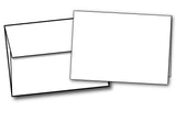 5 1/2 x 8 1/2 Extra Thick Blank White Cards with Envelopes 40 Set Pack Thick 100lb Cover Paper Scored Folding Cardstock