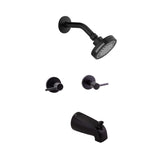 Design House 595736MB Eastport II Tub and Shower Faucet, Matte Black