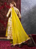 Anni Designer Women'S Cotton Blend Straight Printed Kurta With Pant & Dupatta (Kuru Yellow_L_Yellow_Large),Yellow,L,Cotton Blend,Regular,