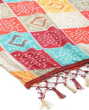 Weavers Villa Cotton Woven Printed Dupatta For Men (Multicolor), 2.20 Mtrs