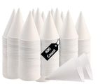 Smygoods Disposable White Paper Cone Cups (Pack of 400-4.5 oz) Eco-Friendly, Leak-Proof, Ideal for Events, Water Coolers, Quick
