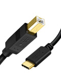 CableCreation USB B to USB C Printer Cable 6.6 FT/10-Pack, USB-C to USB-B Cord for MacBook Pro, Air, MIDI Keyboard Cable for Yam