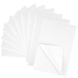BOUBONI 10PCS White Self Adhesive Felt Fabric Sheets Sticky Felt Sheets for Craft Supplies Art Home Making(8.3 x 11.8/20 x 30cm)
