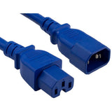 C14 To C15 8Ft Blue Pwr Extension Cord
