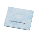 Enakshi Vaccination Card Protector Slim Leather Wallet For Documents Sea Blue|Clothing Shoes & Accessories |Womens Accessories |