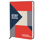 Wordwin Hard Bound Journal Notebook With Ribbon Bookmark | A5 Size Motivational Quotes Printed Diary For Office & Students | 80