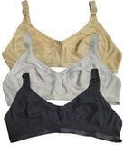 Emavic WomenS Cotton Blend CCup NonPadded Heavy Bust Seamless Minimizer Full Coverage NonWired TShirt Everyday Bra Combo Pa