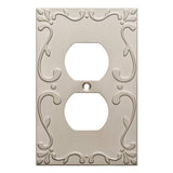 Franklin Brass W35071SNC Classic Lace Single Duplex Wall Plate/Switch Plate/Cover, Satin Nickel