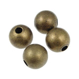 1000pcs Beautiful 4mm (0.16 Inch) Small Tiny Seamless Loose Round Beads Tarnish Resistant Antique Bronze Spacer for DIY Craft Je
