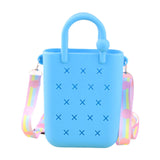 Calandis Beach Tote Bag Fashion Portable Open Hole Tote Bag Organizer Beach Holes Bag Blue Bag | Womens Handbags & Bags