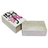SURPRISE SOMEONE Its a Girl Baby Girl Announcement Favor Rectangular Empty Gift Box (White, Size 5x3x1.5 Inch)