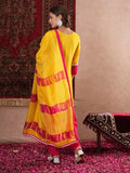 Gosriki Women'S Cotton Blend Straight Solid Kurta With Pant & Dupatta (Panai Yellow-Vks01-Gs_Xxl_Yellow_Xx-Large),Yellow,2,B0DM1XTL44