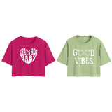 Toplot Tops For Women || Western Tops For Woman Stylish || Crop T-Shirt Western Pack Of 2 (Combo-Top-5258-Pnk-Pst-S),Pink-Pista,,B0F6NPVY34