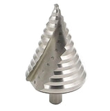 Meichoon Step Drill Bit Set Large HSS Spiral Groove 660mm 12 Steps Sizes, Cobalt Countersunk Drill Cone Drilling Tool Hole Cutt
