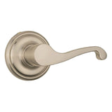 BRINKS 23034-119, Satin Nickel Glenshaw Bed and Bath Privacy Lever, Door Lock That Opens Hands-Free with a Push, a Pull or by Ro