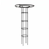 Snappsy Galvanized Steel Umbrella Trellis PeCoated Climbing Plant Support DoubleLoop Metal Plant Trellis 14 Mm For Patio, Blac
